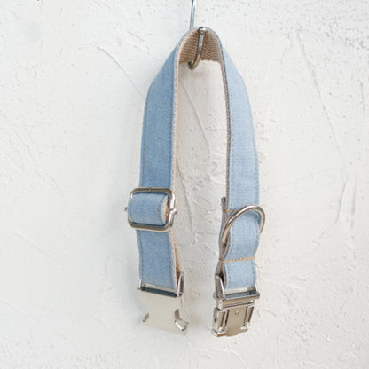 Designer Denim Leash + Collar COMBO