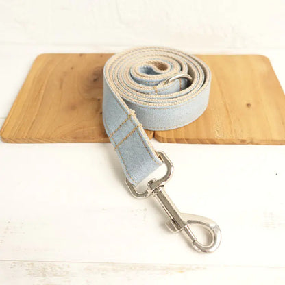 Designer Denim Leash + Collar COMBO