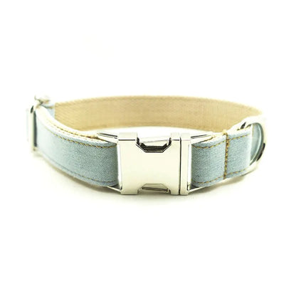Designer Denim Leash + Collar COMBO